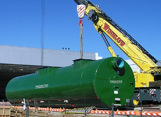 highland oil water serprator in use